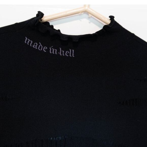 Voight by Valentia Made In Hell Black Ladies Dress NWT - Picture 3 of 5